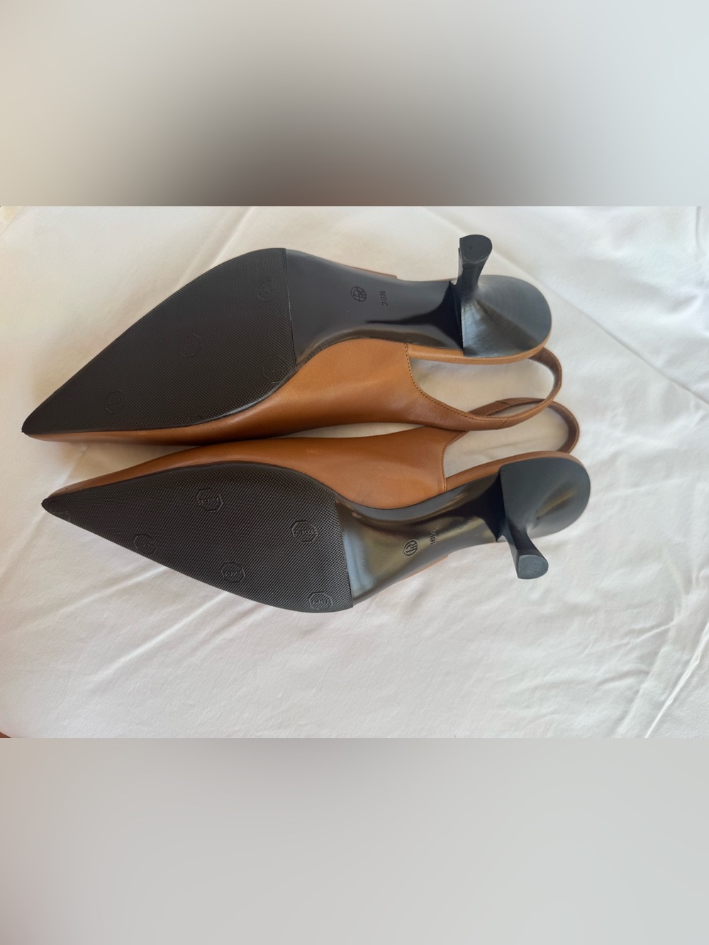 The Row Brown Pointed-Toe Slingback Heels - Picture 6 of 14